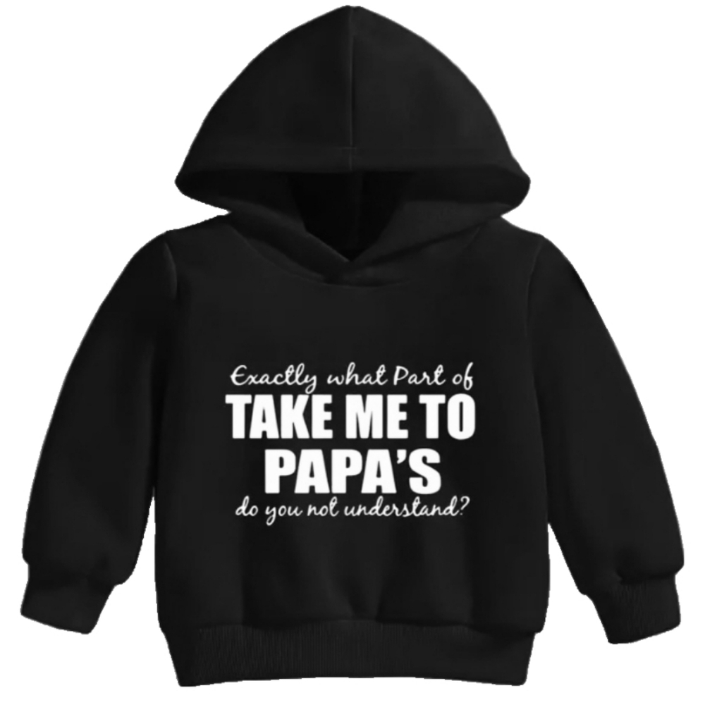 Kids Papa Hoodie Size 4/5